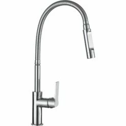 EUROSANIT Mitigeur D'évier Haut Douchette Flexible Koncerto Chromé