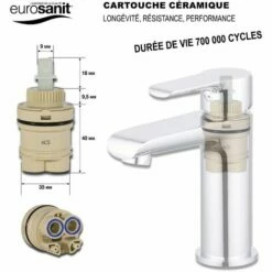 EUROSANIT Mitigeur De Lavabo Koncerto Chromé 8 EUROSANIT Mitigeur De Lavabo Koncerto Chromé -Eurosanit Soldes 11164540 3