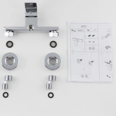 EUROSANIT Mitigeur De Douche Arte Chromé 6 EUROSANIT Mitigeur De Douche Arte Chromé – Image 4