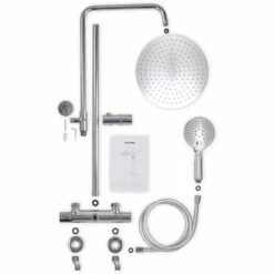 EUROSANIT Colonne De Douche Mitigeur Thermostatique / PALOMA Chromée -Eurosanit Soldes 15233074 4