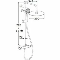 EUROSANIT Colonne De Douche Mitigeur Thermostatique / PALOMA Chromée -Eurosanit Soldes 15233074 5