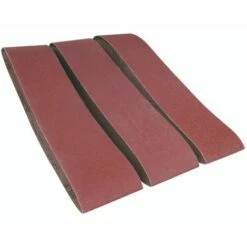 FERM BGA1058 Bandes Abrasives P60, P100, P150 3 Grains Différents 915x100mm Pour BGM1003 - 3 Pièces