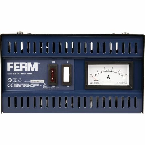 FERM BCM1021 Chargeur De Batterie En Métal 5A 6/12V 4 FERM BCM1021 Chargeur De Batterie En Métal 5A 6/12V – Image 2