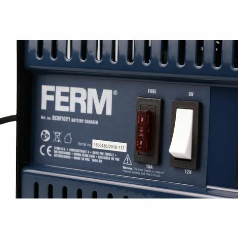 FERM BCM1021 Chargeur De Batterie En Métal 5A 6/12V 5 FERM BCM1021 Chargeur De Batterie En Métal 5A 6/12V – Image 3