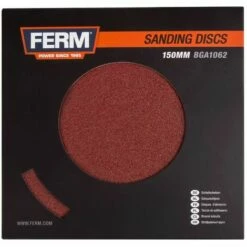 FERM BGA1062 Disques Abrasifs 150mm -10 Pcs Pour BGM1022 -Eurosanit Soldes 16294272 3