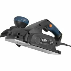 FERM PPM1010 Rabot électrique 650W - Réglage De La Profondeur - Incl. Guide Parallèle Et Sac à Poussière