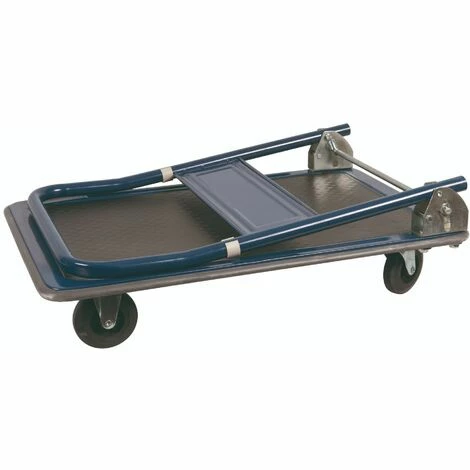 FERM TTM1027 Chariot à Plateforme Max. 150Kg - Pliable - Surface En Caoutchouc - Bords En Caoutchouc 4 FERM TTM1027 Chariot à Plateforme Max. 150Kg - Pliable - Surface En Caoutchouc - Bords En Caoutchouc – Image 2