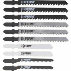 FERM JSA1004 Lame De Scie 10 Pcs. - Pour Scie Sauteuse