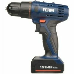 FERM CDM1119 Perceuse Sans Fil 12V - 2 Batteries Li-Ion 1.5Ah Incluses -Eurosanit Soldes 16490749 3