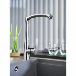 Mitigeur D'évier Haut NATAM By Eurosanit Chromé 9 Mitigeur D'évier Haut NATAM By Eurosanit Chromé -Eurosanit Soldes 20346875 3