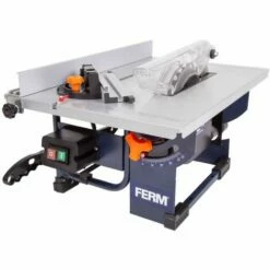 FERM TSM1036 Scie Sur Table 800W - Lame De Scie Ø200mm 24 Dents