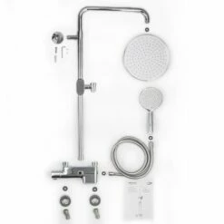 Colonne De Douche Mitigeur Thermostatique Switchea By Eurosanit Chromée -Eurosanit Soldes 35177167 5