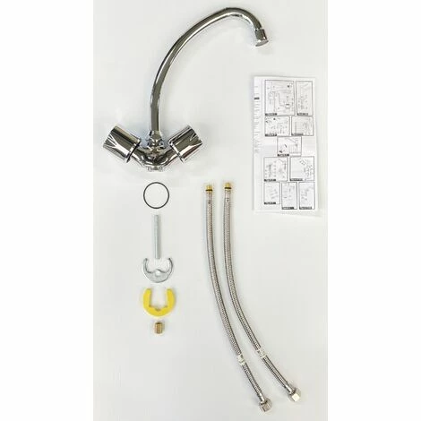 EUROSANIT Mélangeur D'évier NF Ania Chromé 4 EUROSANIT Mélangeur D'évier NF Ania Chromé – Image 2