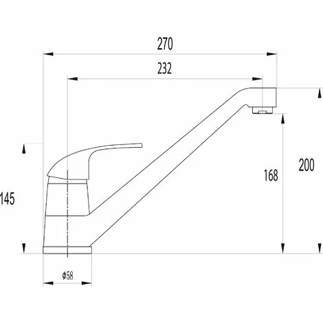 EUROSANIT Mitigeur D'évier Bas Fango Chromé 5 EUROSANIT Mitigeur D'évier Bas Fango Chromé – Image 3