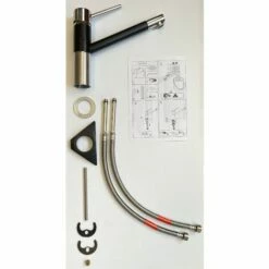 EUROSANIT Mitigeur D'évier Leridane Chromé/noir -Eurosanit Soldes 4681385 4