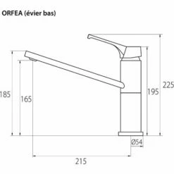 EUROSANIT Mitigeur D'évier Orfea Chromé -Eurosanit Soldes 4681386 3
