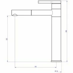 EUROSANIT Mitigeur D'évier Haut Emergence Chromé/noir -Eurosanit Soldes 4681390 2