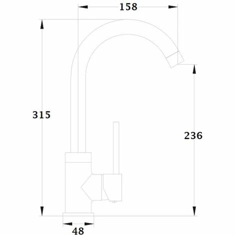 EUROSANIT Mitigeur D'évier Haut Cordoba Chromé 5 EUROSANIT Mitigeur D'évier Haut Cordoba Chromé – Image 3