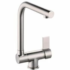 EUROSANIT Mitigeur D'évier à Bec Basculant Esperanza Inox Brossé