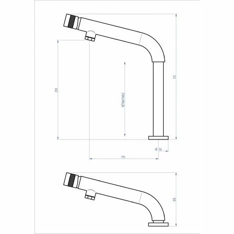 EUROSANIT Mitigeur D'évier Haut Encastrable Salta Chromé 6 EUROSANIT Mitigeur D'évier Haut Encastrable Salta Chromé – Image 4