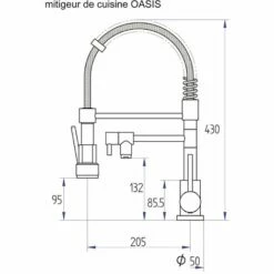 EUROSANIT Mitigeur D'évier Chef Double Sorties à Douchette Oasis Chromé 10 EUROSANIT Mitigeur D'évier Chef Double Sorties à Douchette Oasis Chromé -Eurosanit Soldes 4681406 4