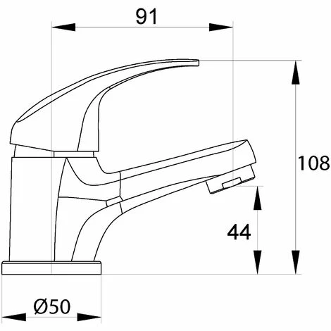 EUROSANIT Mitigeur De Lavabo Siesta Chromé 4 EUROSANIT Mitigeur De Lavabo Siesta Chromé – Image 2