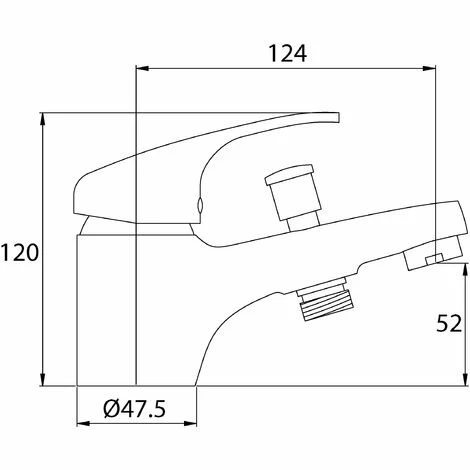 EUROSANIT Mitigeur De Bain-douche Monotrou Pola Chromé 4 EUROSANIT Mitigeur De Bain-douche Monotrou Pola Chromé – Image 2