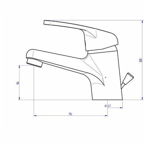 EUROSANIT Mitigeur De Lavabo NF Tilt Chromé 4 EUROSANIT Mitigeur De Lavabo NF Tilt Chromé – Image 2
