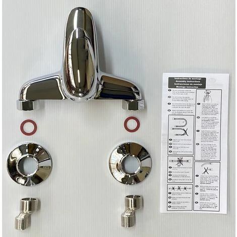 EUROSANIT Mitigeur De Bain-douche NF Kea Chromé 5 EUROSANIT Mitigeur De Bain-douche NF Kea Chromé – Image 3