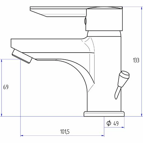 EUROSANIT Mitigeur De Lavabo NF Alto Chromé 5 EUROSANIT Mitigeur De Lavabo NF Alto Chromé – Image 3