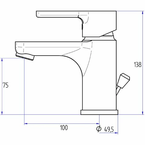 EUROSANIT Mitigeur De Lavabo NF Columbia Chromé 5 EUROSANIT Mitigeur De Lavabo NF Columbia Chromé – Image 3
