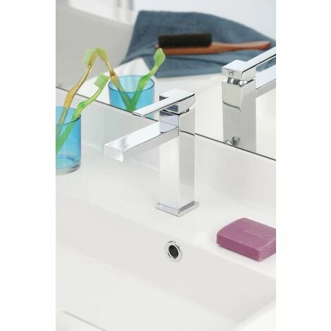 EUROSANIT Mitigeur De Lavabo Cuarto Chromé 4 EUROSANIT Mitigeur De Lavabo Cuarto Chromé – Image 2