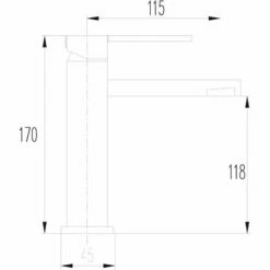 EUROSANIT Mitigeur De Lavabo Cuarto Chromé 9 EUROSANIT Mitigeur De Lavabo Cuarto Chromé -Eurosanit Soldes 4681459 4