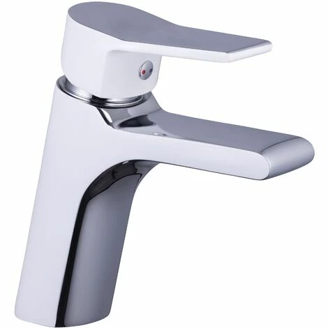 Mitigeur De Lavabo IMPACT By Eurosanit Chromé/blanc 4 Mitigeur De Lavabo IMPACT By Eurosanit Chromé/blanc – Image 2