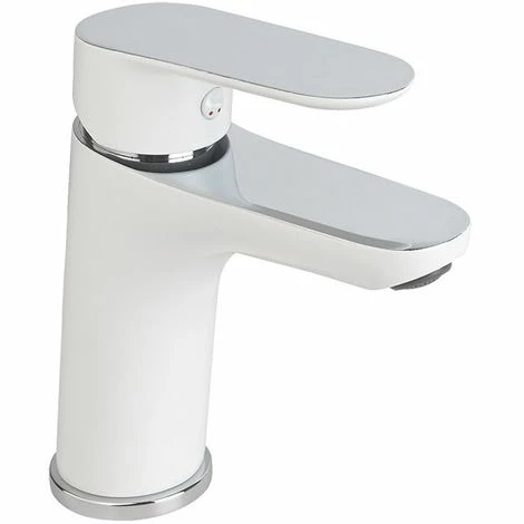 EUROSANIT Mitigeur De Lavabo Hauteur Medium Kevon Chromé/blanc 3 EUROSANIT Mitigeur De Lavabo Hauteur Medium Kevon Chromé/blanc