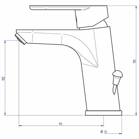EUROSANIT Mitigeur De Lavabo Hauteur Medium Kevon Chromé/blanc 4 EUROSANIT Mitigeur De Lavabo Hauteur Medium Kevon Chromé/blanc – Image 2