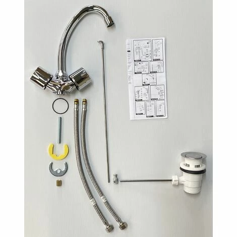 EUROSANIT Mélangeur De Lavabo NF Ania Chromé 4 EUROSANIT Mélangeur De Lavabo NF Ania Chromé – Image 2