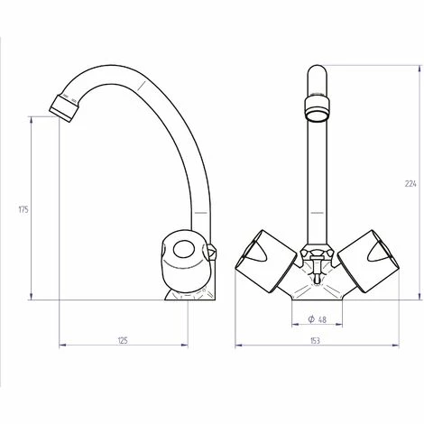 EUROSANIT Mélangeur De Lavabo NF Ania Chromé 5 EUROSANIT Mélangeur De Lavabo NF Ania Chromé – Image 3