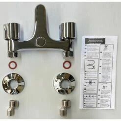 EUROSANIT Mélangeur De Bain-douche NF Ania Chromé -Eurosanit Soldes 4681481 3