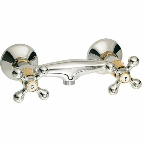 EUROSANIT Mélangeur De Douche Fedleen Chromé/or 3 EUROSANIT Mélangeur De Douche Fedleen Chromé/or