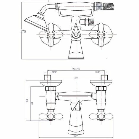 EUROSANIT Mélangeur De Bain-douche Fedleen Chromé 4 EUROSANIT Mélangeur De Bain-douche Fedleen Chromé – Image 2