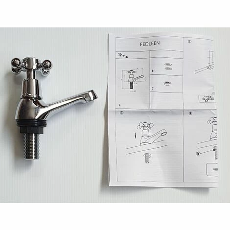 EUROSANIT Robinet De Lave-mains Fedleen Chromé 4 EUROSANIT Robinet De Lave-mains Fedleen Chromé – Image 2