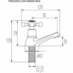 EUROSANIT Robinet De Lave-mains Fedleen Chromé 7 EUROSANIT Robinet De Lave-mains Fedleen Chromé -Eurosanit Soldes 4681491 3