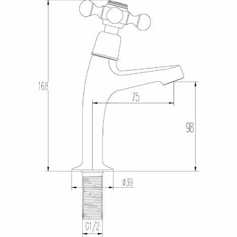 EUROSANIT Robinet De Lave-mains Haut Fedleen Chromé. 4 EUROSANIT Robinet De Lave-mains Haut Fedleen Chromé. – Image 2