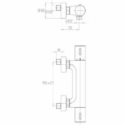 EUROSANIT Mitigeur Thermostatique De Douche NF Lineatherm Chromé 11 EUROSANIT Mitigeur Thermostatique De Douche NF Lineatherm Chromé -Eurosanit Soldes 4681505 5