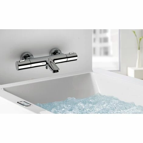 EUROSANIT Mitigeur Thermostatique De Bain-douche NF Lineatherm Chromé 4 EUROSANIT Mitigeur Thermostatique De Bain-douche NF Lineatherm Chromé – Image 2