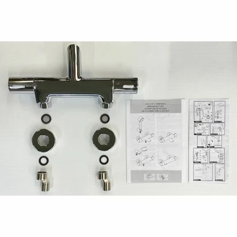 EUROSANIT Mitigeur Thermostatique De Bain-douche NF Lineatherm Chromé 5 EUROSANIT Mitigeur Thermostatique De Bain-douche NF Lineatherm Chromé – Image 3
