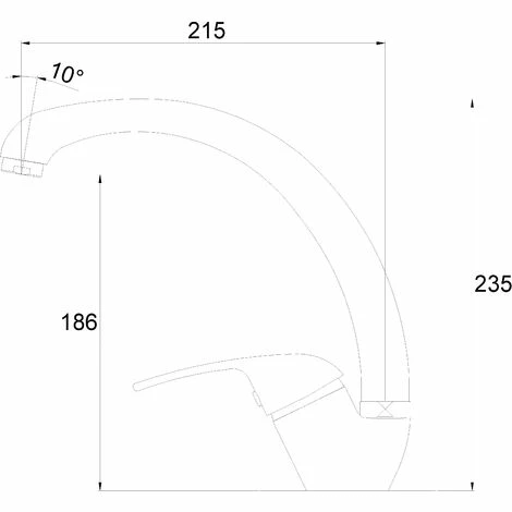 EUROSANIT Mitigeur D'évier Haut Pola Chromé 4 EUROSANIT Mitigeur D'évier Haut Pola Chromé – Image 2