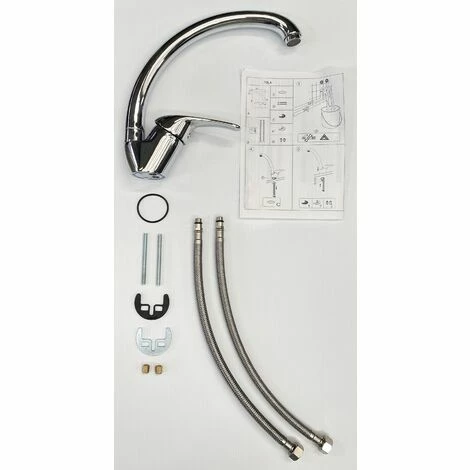 EUROSANIT Mitigeur D'évier Haut Pola Chromé 5 EUROSANIT Mitigeur D'évier Haut Pola Chromé – Image 3