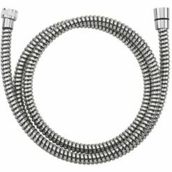 EUROSANIT Flexible Pvc Chromé Noir Longueur 1.50 M